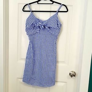 Women's gingham mini sundress
